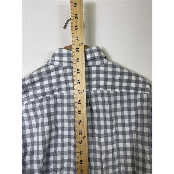 J Crew Men’s Shirt Secret Wash Gingham Button Down Long Sleeve M Classic Fit - Picture 4 of 6